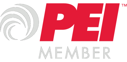 A black and red logo for the pro ped membership.